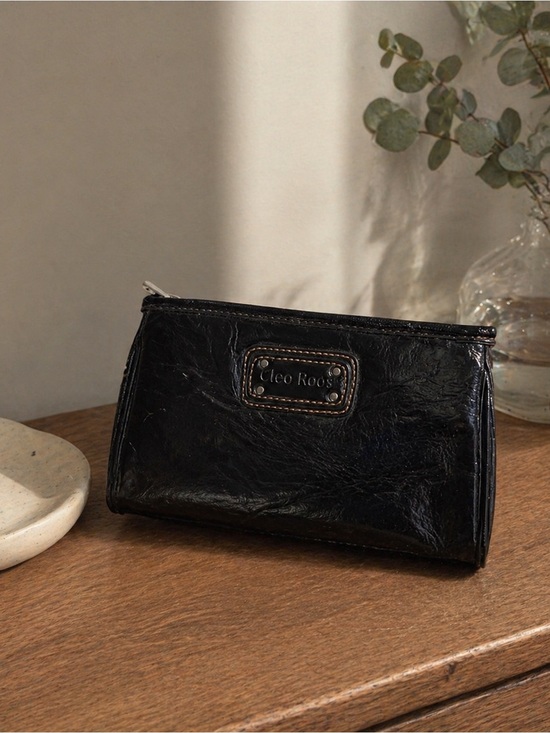 cleo roos Handbags - NWT Black Patent Leather Clutch Cleo Roos Minimalist Chic